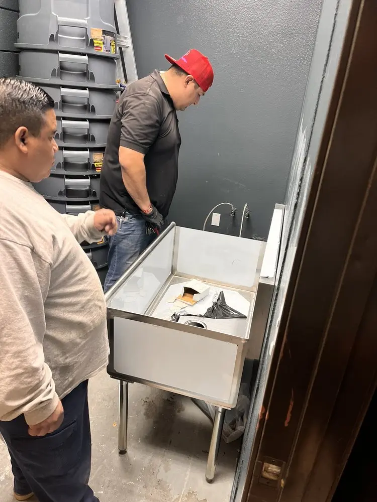Commercial plumbing and sink installation in Belmont Center