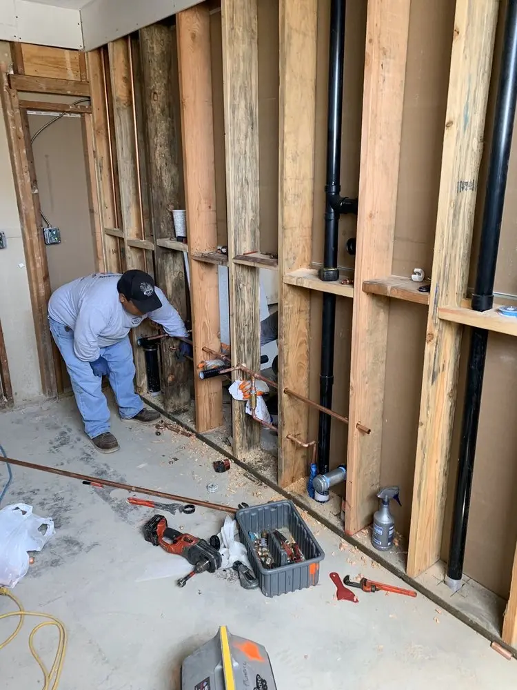 Commercial rough-in plumbing for Gas Line Repair in Belmont Center